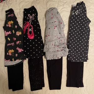 Girls 3T bundle of 4 Fall/Winter Top & Bottoms
